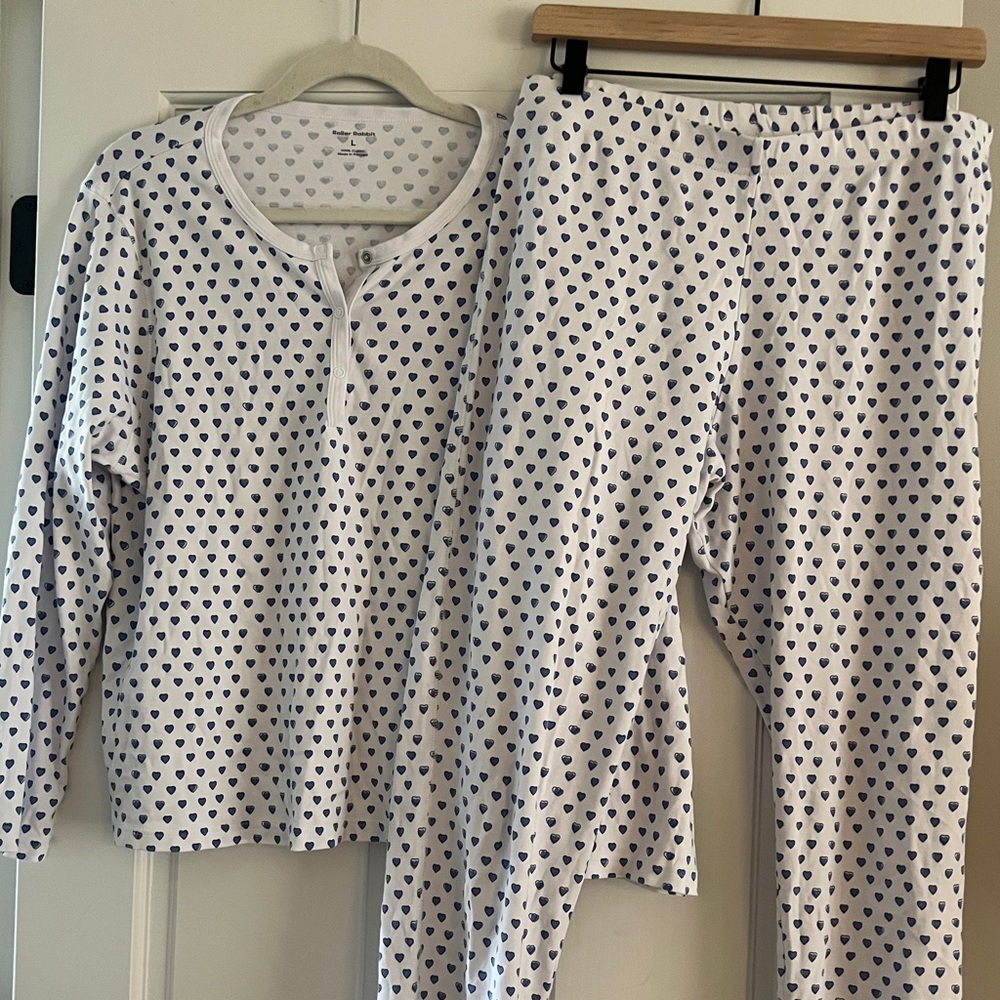 Roller Rabbit women’s pajama set (top and bottoms)